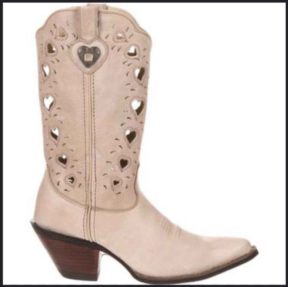 Durango heart taupe boots